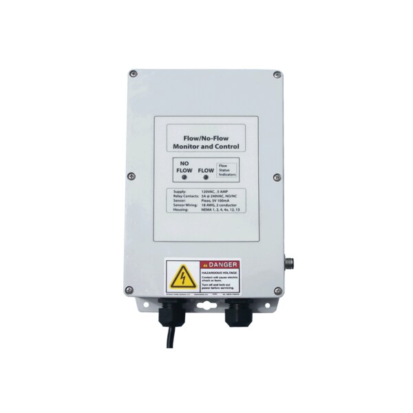 Control unit: NEMA 4X, polycarbonate housing, 120VAC.